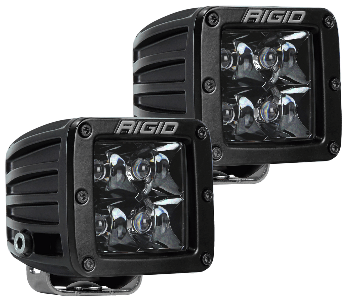 RIGID D-Series PRO Midnight Edition, Spot Optic, Surface Mount, Pair - 202213BLK