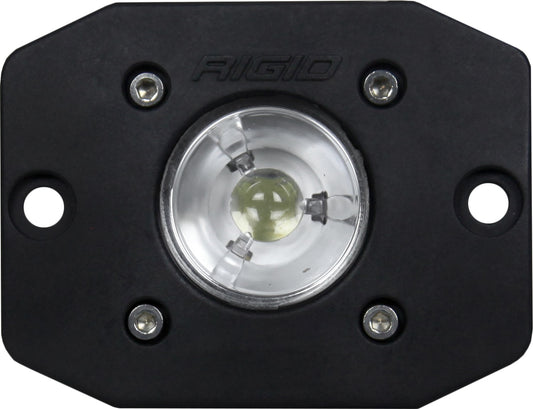 RIGID Ignite LED Light, Flood Beam Pattern, Flush Mount, Black Housing, Single - 20621