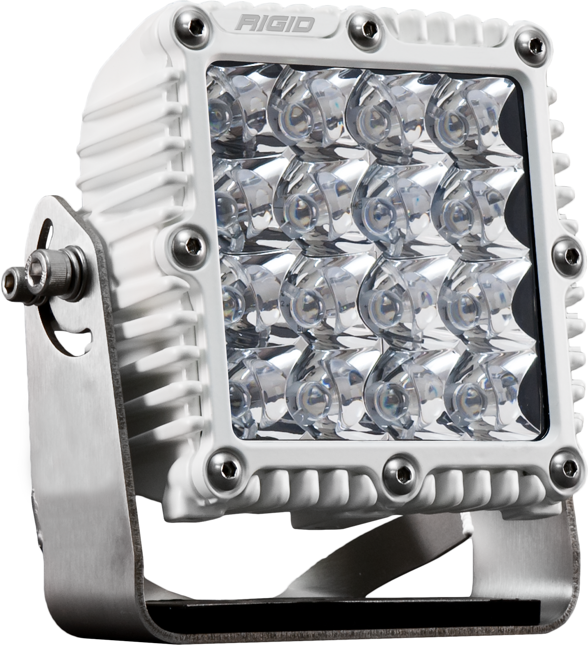 RIGID Q-Series PRO LED Light, Spot Optic, White Housing, Single - 245213