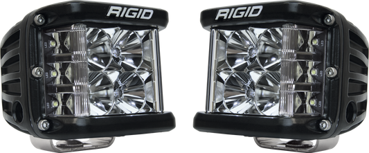 RIGID D-SS PRO Side Shooter, Flood Optic, Surface Mount, Black Housing, Pair - 262113