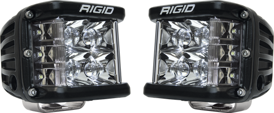 RIGID D-SS PRO Side Shooter, Spot Optic, Surface Mount, Black Housing, Pair - 262213