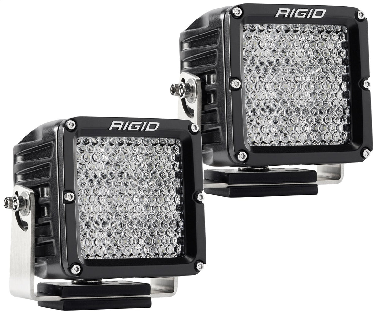 RIGID D-XL PRO LED Light, Flood Diffused, Surface Mount, Black Housing, Pair - 322313