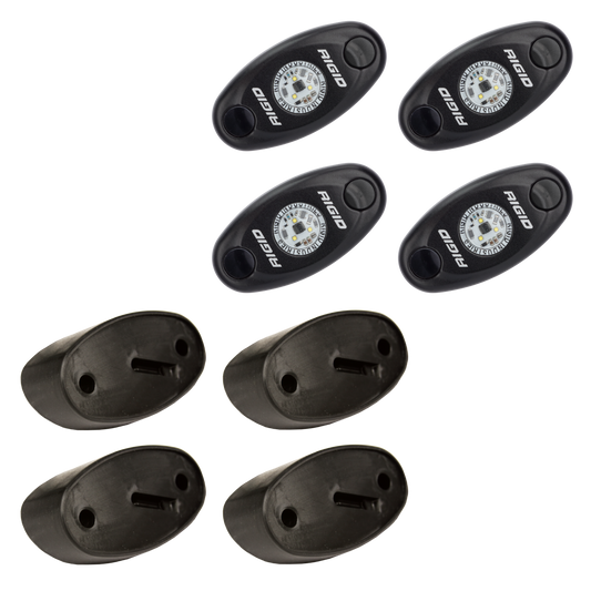 RIGID A-Series LED Universal Rock Light Kit, High Power Red, Set Of 4 - 400213