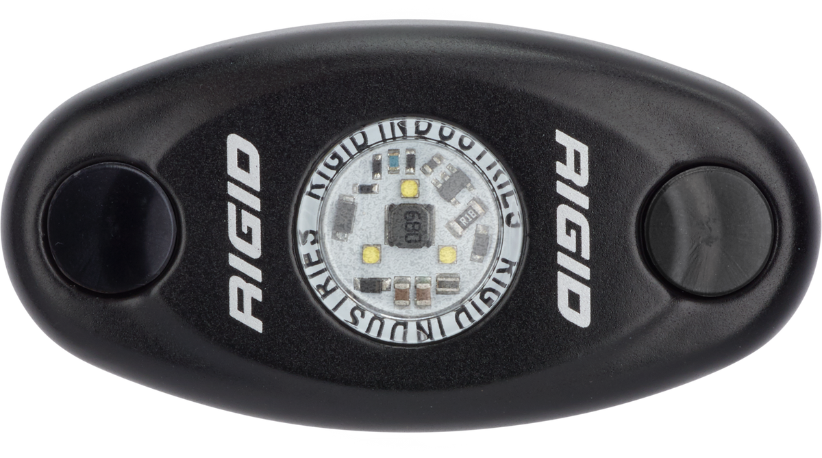 RIGID A-Series LED Light, Low Power, Natural White, Black Housing, Single - 480023