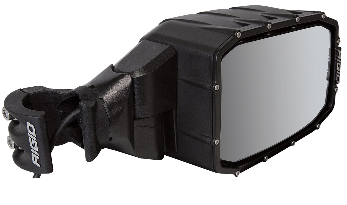 RIGID Reflect Side Mirror With Integrated LED Light And Amber Side Light, Pair - 64011