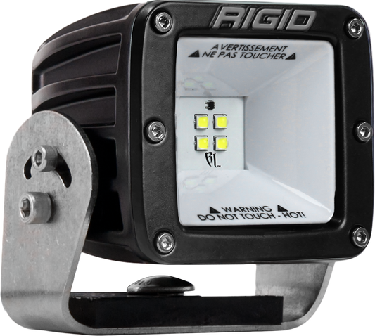 RIGID 2X2 115 Degree DC LED Scene Light, Surface Mount, Black Housing, Single - 681513