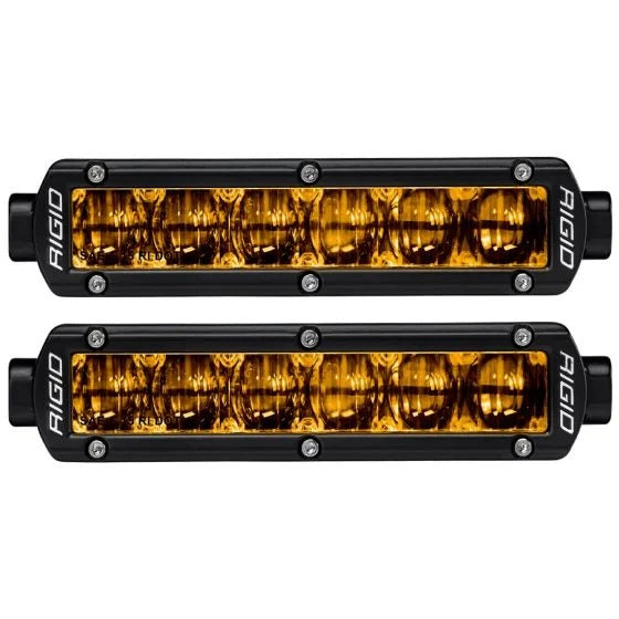 RIGID SR-Series DOT/SAE J583 6 Inch Selective Yellow LED Fog Light, Pair - 906704