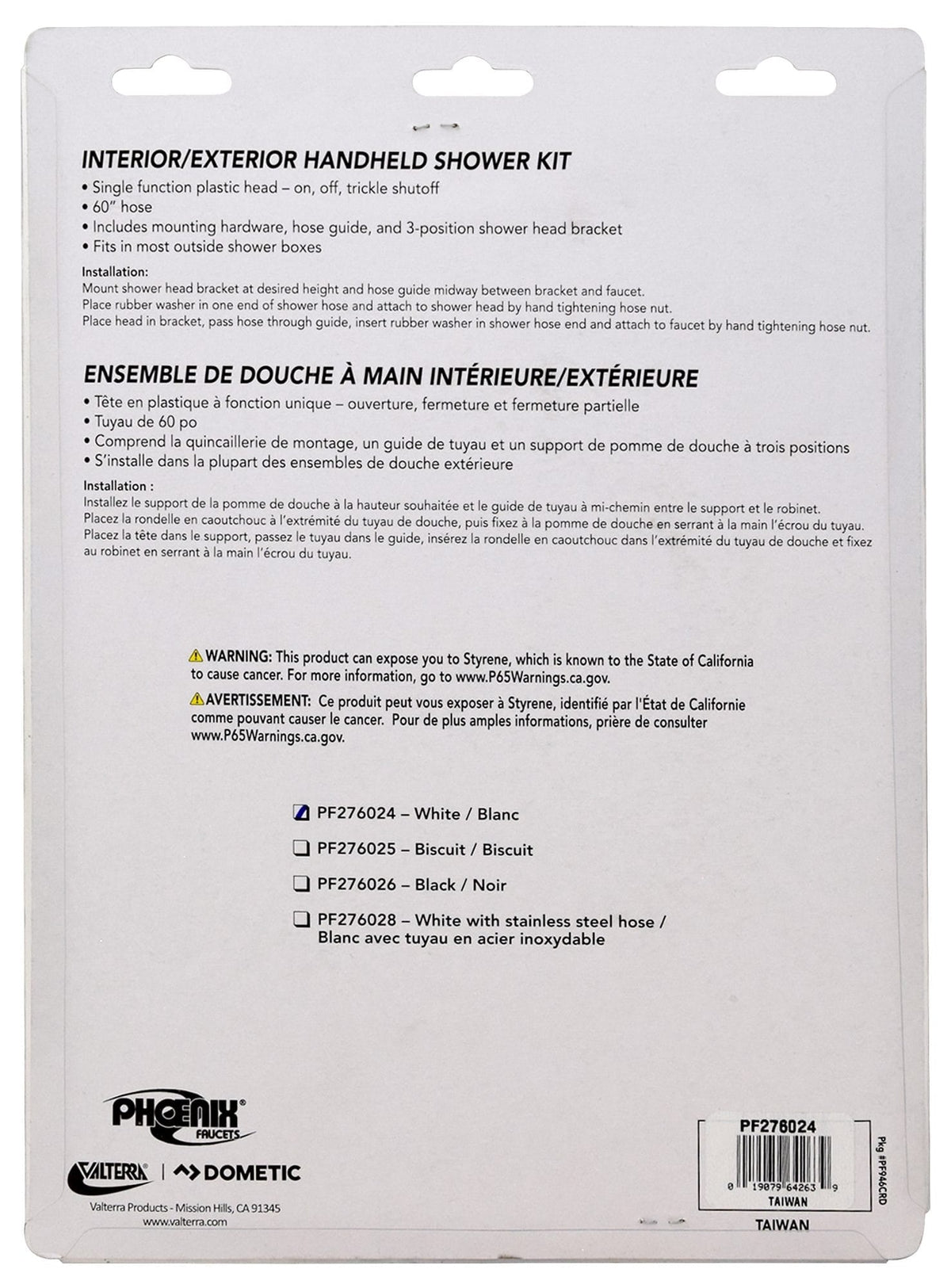 Valterra PF276024 Handheld RV Shower Kit - White - image 3