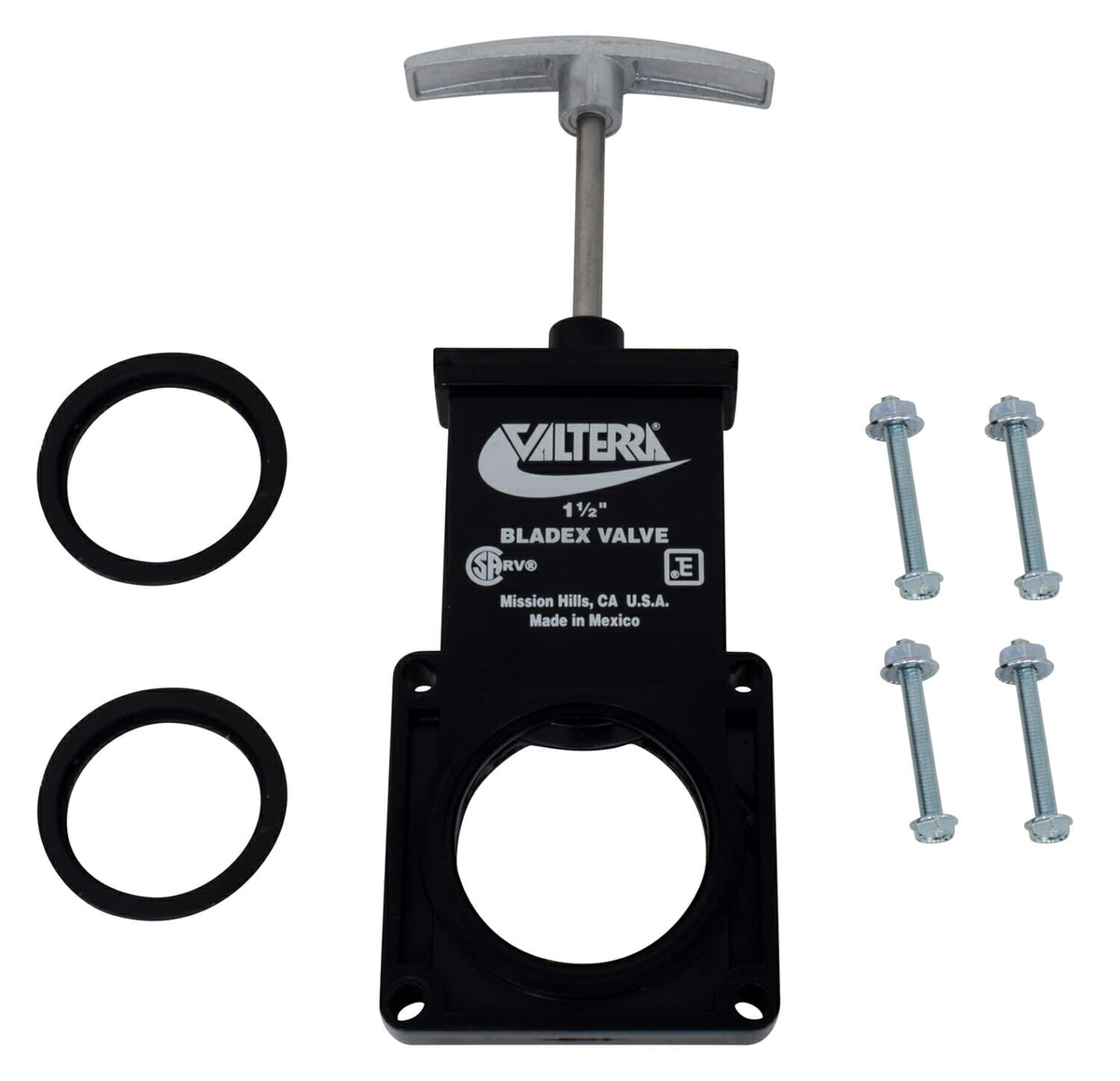 Valterra T1001VPM Bladex 1-1/2" Waste Valve Body - Metal Handle - image 2