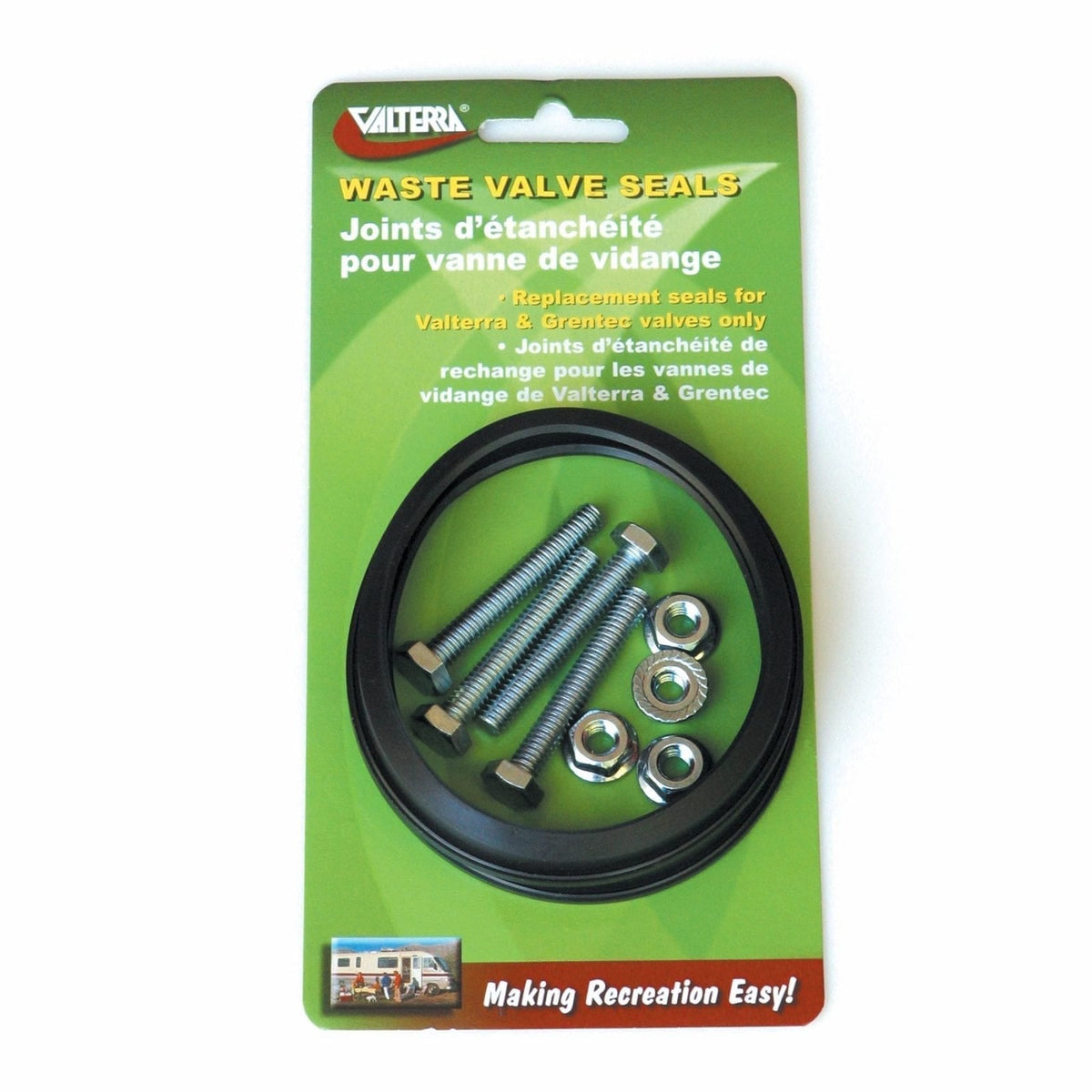 Valterra T1003-7VP 3" Waste Valve Seals with Hardware - 2 Pack - image 1