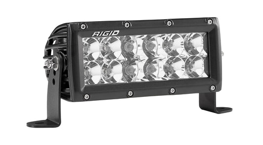 RIGID E-Series PRO LED Light, Spot/Flood Optic Combo, 6 Inch, Black Housing - 106313