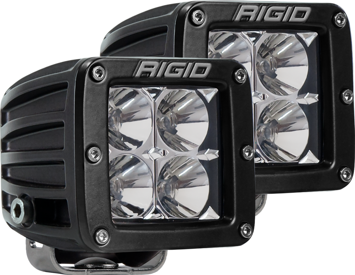 RIGID D-Series PRO LED Light, Flood Optic, Surface Mount, Pair - 202113