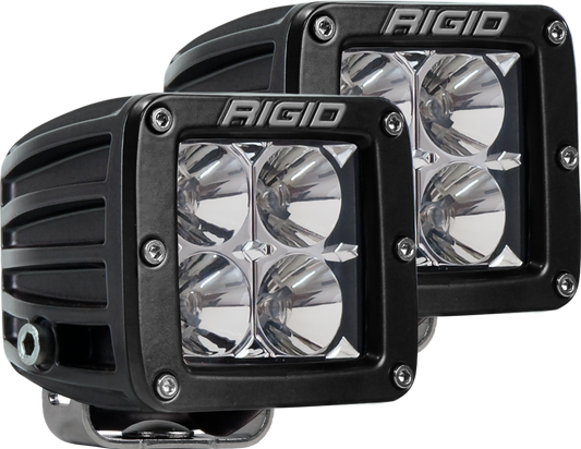 RIGID D-Series PRO LED Light, Flood Optic, Surface Mount, Pair - 202113