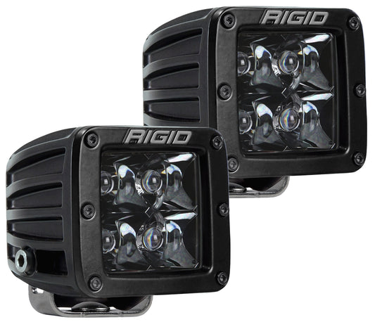 RIGID D-Series PRO Midnight Edition, Spot Optic, Surface Mount, Pair - 202213BLK