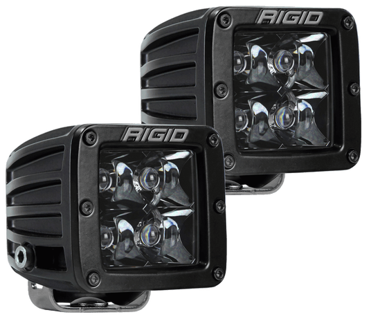 RIGID D-Series PRO Midnight Edition, Spot Optic, Surface Mount, Pair - 202213BLK