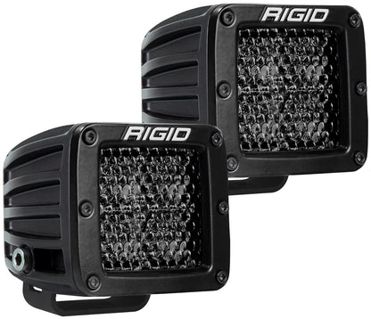 RIGID D-Series PRO Midnight Edition, Spot Diffused, Surface Mount, Pair - 202513BLK
