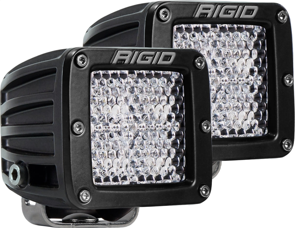 RIGID D-Series PRO LED Light, Diffused Lens, Surface Mount, Pair - 202513