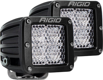 RIGID D-Series PRO LED Light, Diffused Lens, Surface Mount, Pair - 202513
