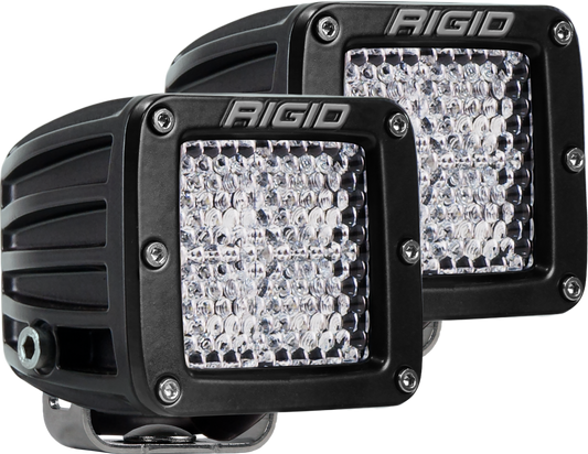 RIGID D-Series PRO LED Light, Diffused Lens, Surface Mount, Pair - 202513