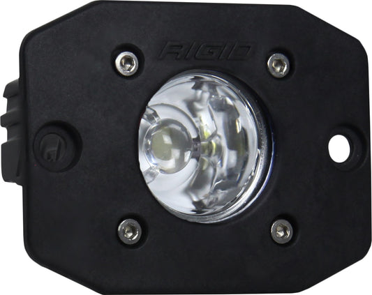 RIGID Ignite LED Light, Flood Beam Pattern, Flush Mount, Black Housing, Single - 20621