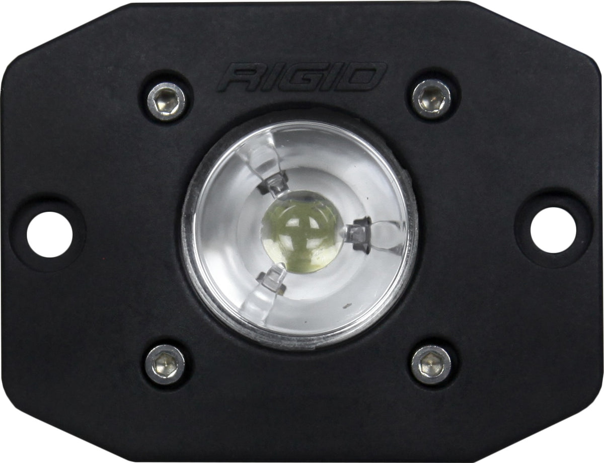 RIGID Ignite LED Light, Flood Beam Pattern, Flush Mount, Black Housing, Single - 20621