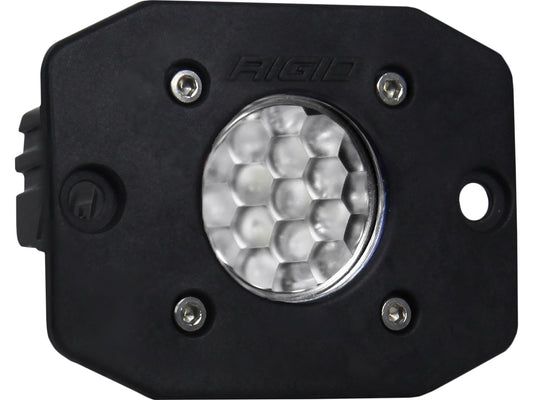 RIGID Ignite LED Light, Diffused Lens, Flush Mount, Black Housing, Single - 20631