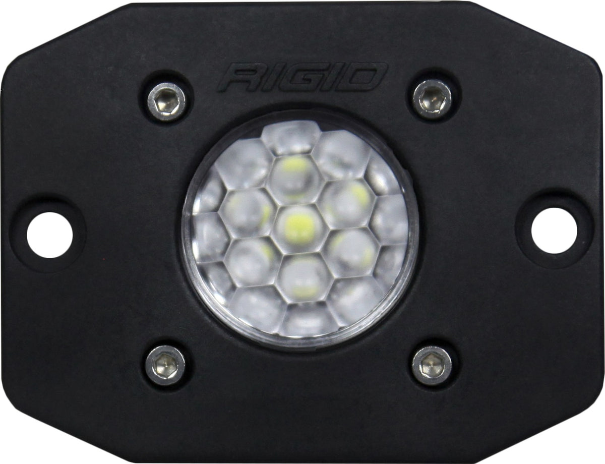 RIGID Ignite LED Light, Diffused Lens, Flush Mount, Black Housing, Single - 20631