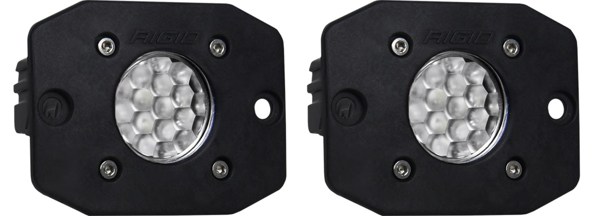 RIGID Ignite Back-Up Kit, Diffused Lens, Flush Mount, Black Housing, Pair - 20641