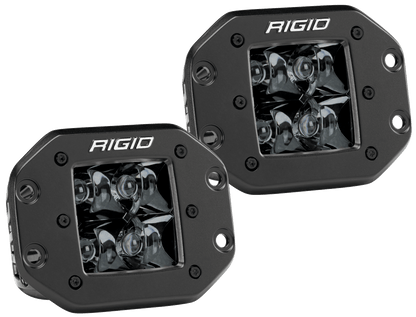 RIGID D-Series PRO Midnight Edition, Spot Optic, Flush Mount, Single - 212213BLK