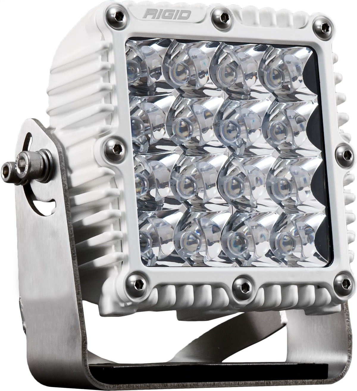RIGID Q-Series PRO LED Light, Spot Optic, White Housing, Single - 245213