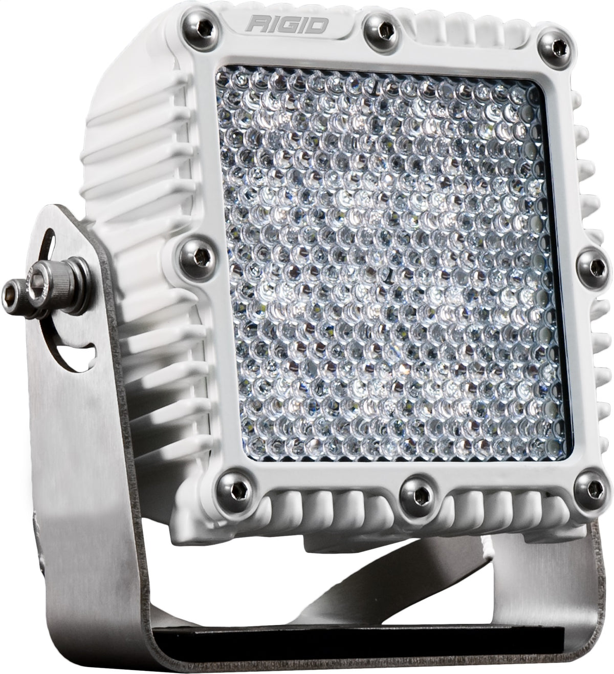 RIGID Q-Series PRO LED Light, Flood Diffused, White Housing, Single - 245513