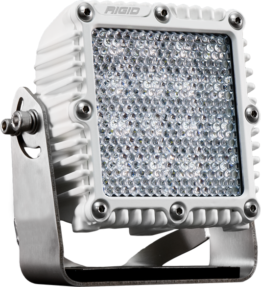 RIGID Q-Series PRO LED Light, Flood Diffused, White Housing, Single - 245513