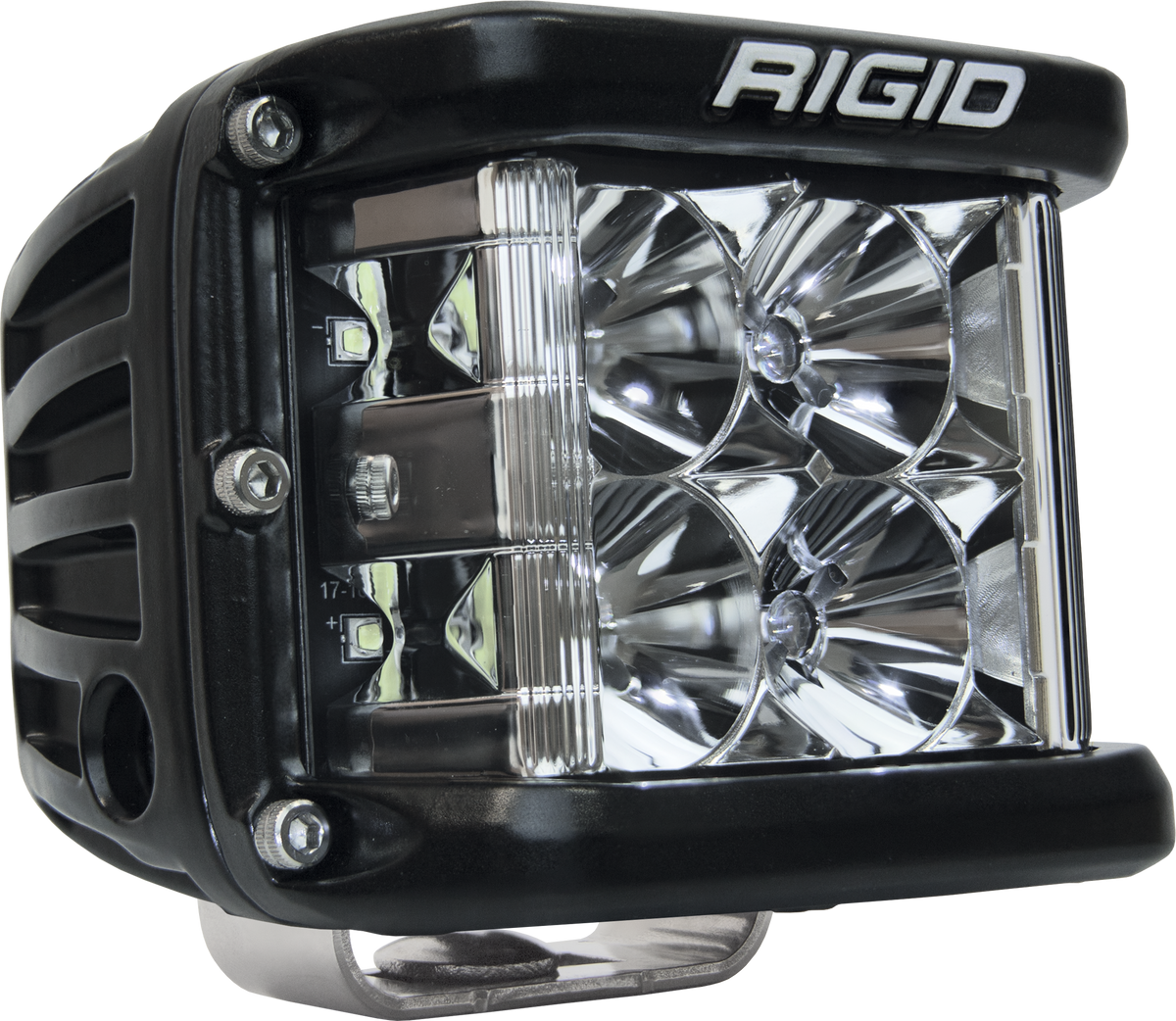 RIGID D-SS PRO Side Shooter, Flood Optic, Surface Mount, Black Housing, Single - 261113