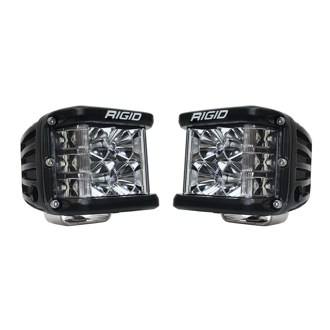 RIGID D-SS PRO Side Shooter, Flood Optic, Surface Mount, Black Housing, Pair - 262113