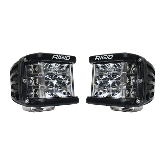 RIGID D-SS PRO Side Shooter, Flood Optic, Surface Mount, Black Housing, Pair - 262113