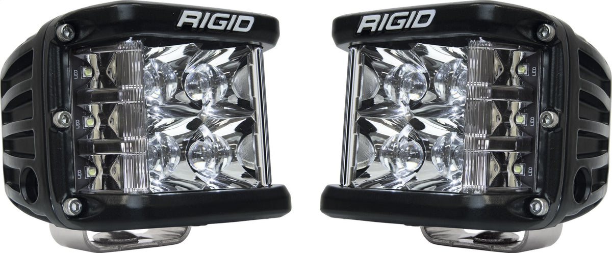 RIGID D-SS PRO Side Shooter, Spot Optic, Surface Mount, Black Housing, Pair - 262213