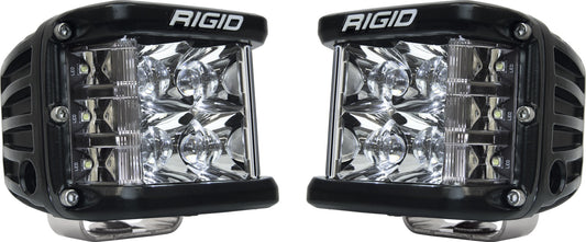 RIGID D-SS PRO Side Shooter, Spot Optic, Surface Mount, Black Housing, Pair - 262213