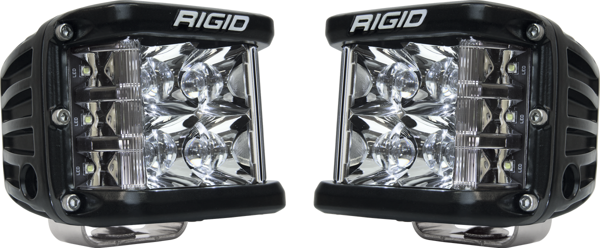 RIGID D-SS PRO Side Shooter, Spot Optic, Surface Mount, Black Housing, Pair - 262213