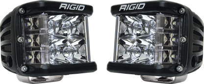 RIGID D-SS PRO Side Shooter, Spot Optic, Surface Mount, Black Housing, Pair - 262213