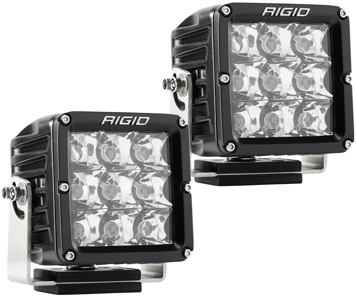 RIGID D-XL PRO LED Light, Spot Optic, Surface Mount, Black Housing, Pair - 322213