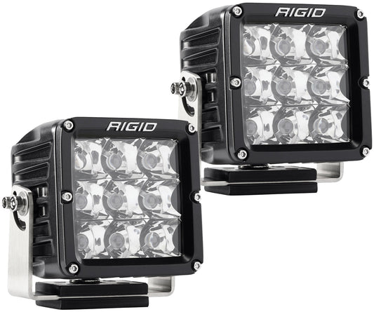 RIGID D-XL PRO LED Light, Spot Optic, Surface Mount, Black Housing, Pair - 322213