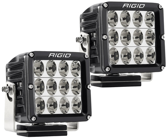 RIGID D-XL PRO LED Light, Driving Optic, Surface Mount, Black Housing, Pair - 322613