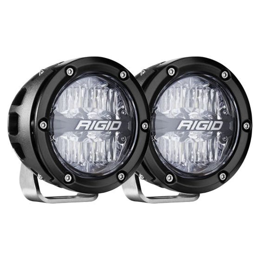 RIGID 360-SERIES 4" OFF-ROAD LAMP, DRIVE BEAM, RGBW BACKLIGHT, SET/2 - 36401