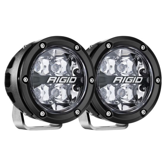 RIGID 360-SERIES 4" OFF-ROAD LAMP, SPOT BEAM, RGBW BACKLIGHT, SET/2 - 36402