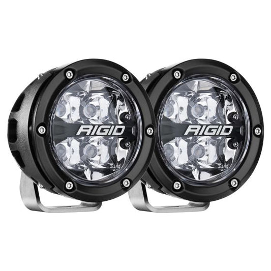 RIGID 360-SERIES 4" OFF-ROAD LAMP, SPOT BEAM, RGBW BACKLIGHT, SET/2 - 36402