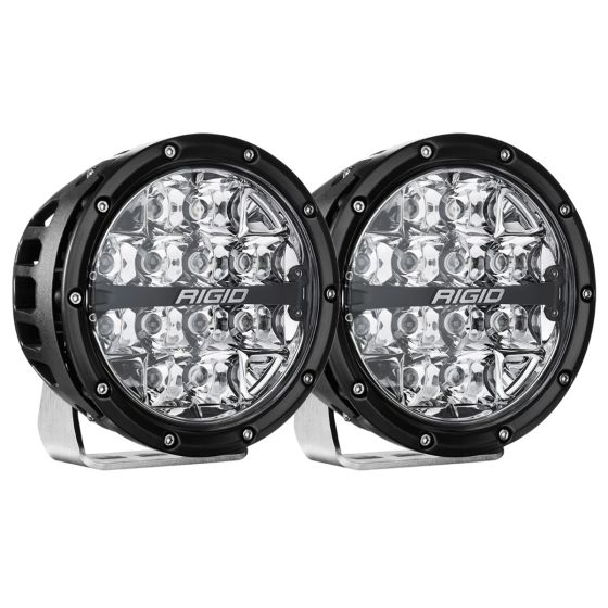 RIGID 360-SERIES 6" OFF-ROAD LAMP, SPOT BEAM, RGBW BACKLIGHT, SET/2 - 36412