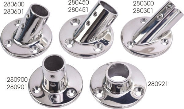 Rail Base Fittings - Round - 280600-1