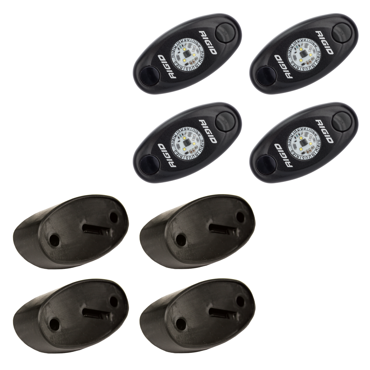 RIGID A-Series LED Universal Rock Light Kit, High Power Cool White, Set Of 4 - 400203