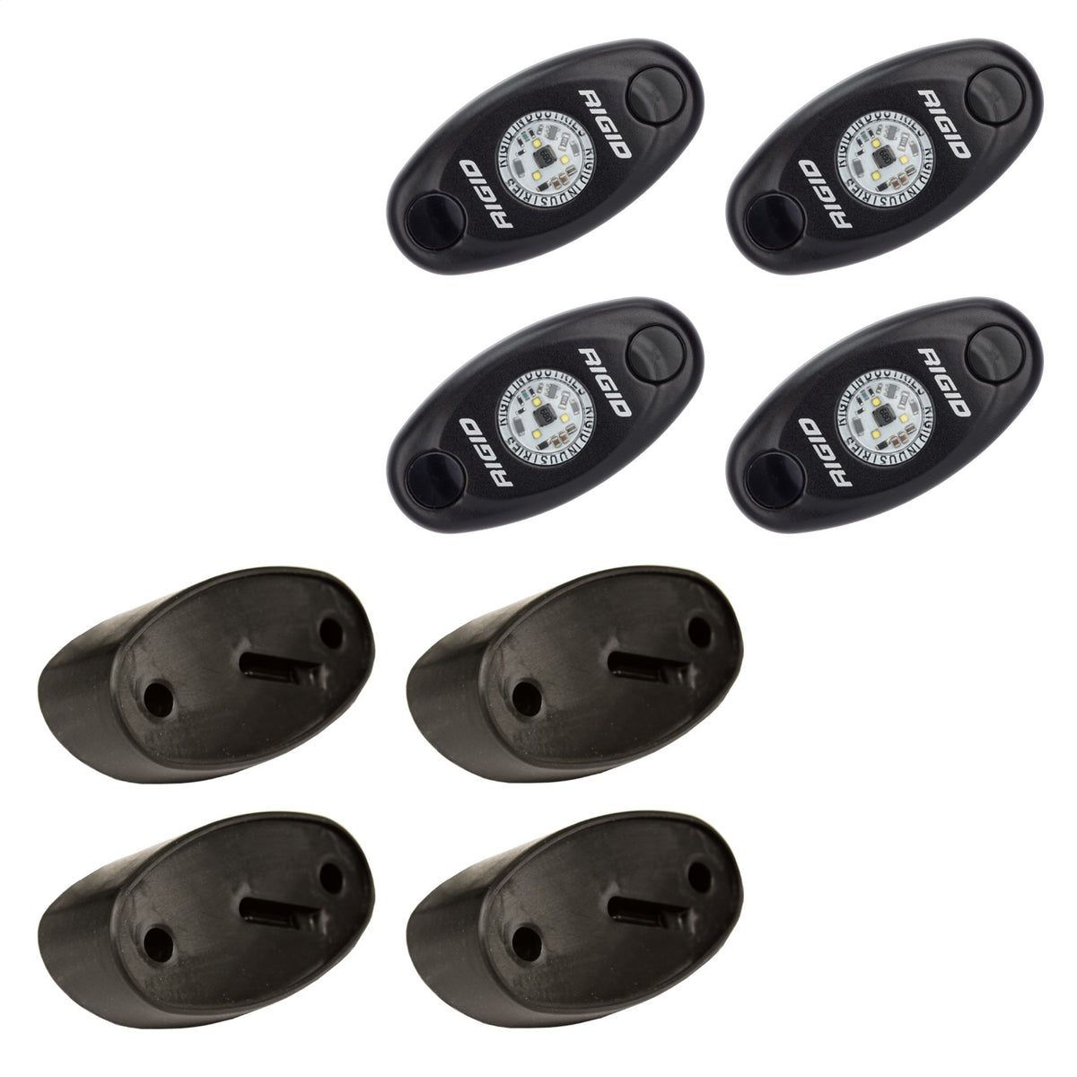 RIGID A-Series LED Universal Rock Light Kit, High Power Red, Set Of 4 - 400213