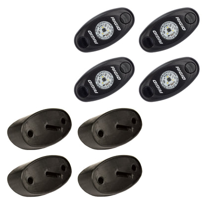RIGID A-Series LED Universal Rock Light Kit, High Power Red, Set Of 4 - 400213